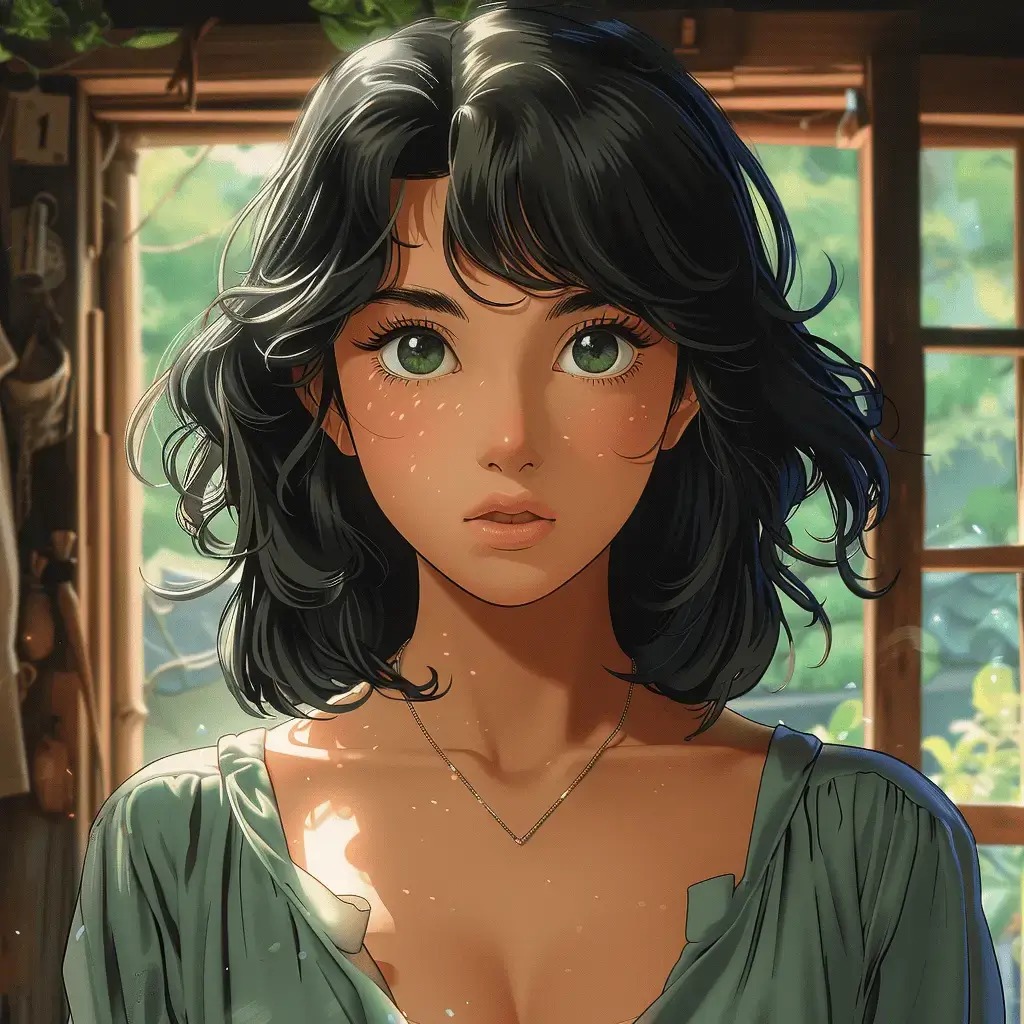 The effect after conversion by Ghibli style AI generator tool