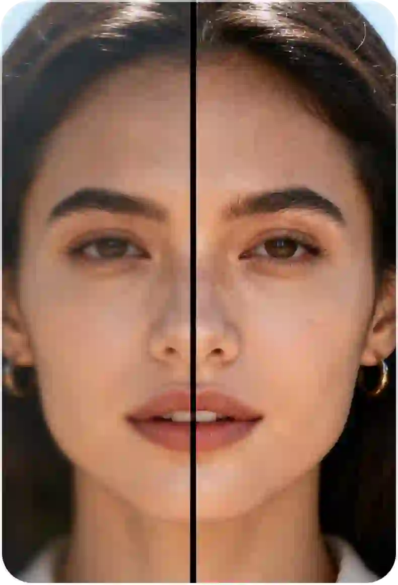 Portrait of a woman wearing a black tank top with a deep V-cut neckline that extends to her mid-torso, subtly revealing the outline of her chest.